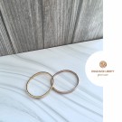 « Arya » Bangle armbånd gullbelagt med gravering thumbnail