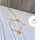 « Sparkle » armbånd i 18k gullbelagt med rund graveringsplate